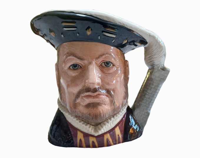 Royal Doulton Henry VIII Large Toby Mug D6642 Vintage Old Europe Style Made in England Circa