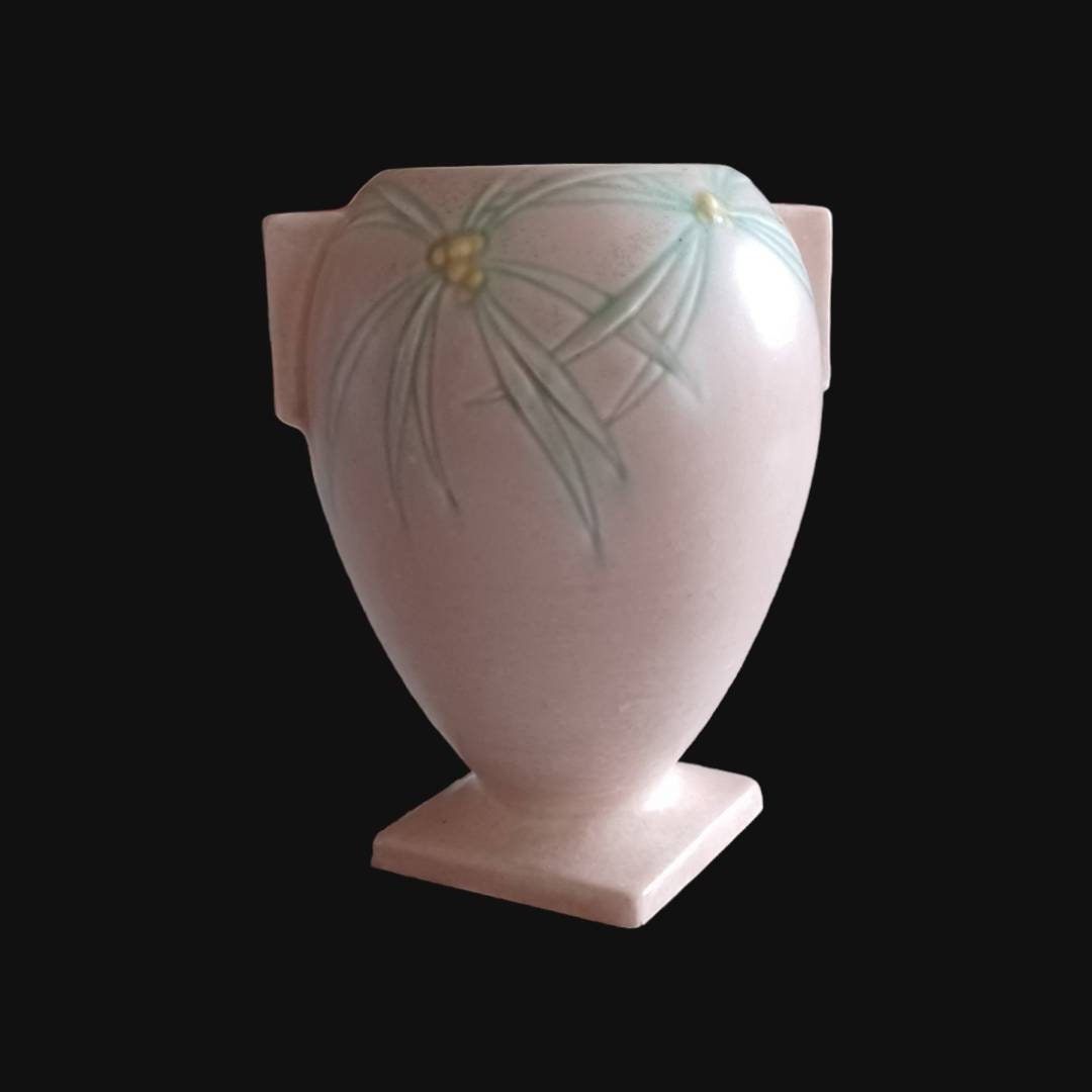 Roseville Pottery Dawn Pink Vase 827-6 Circa 1937 Art Deco - Etsy