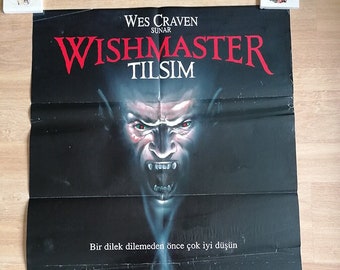 2 Wes Craven Wishmaster Movie Collectors Button Promo Pin New Vintage 1997 