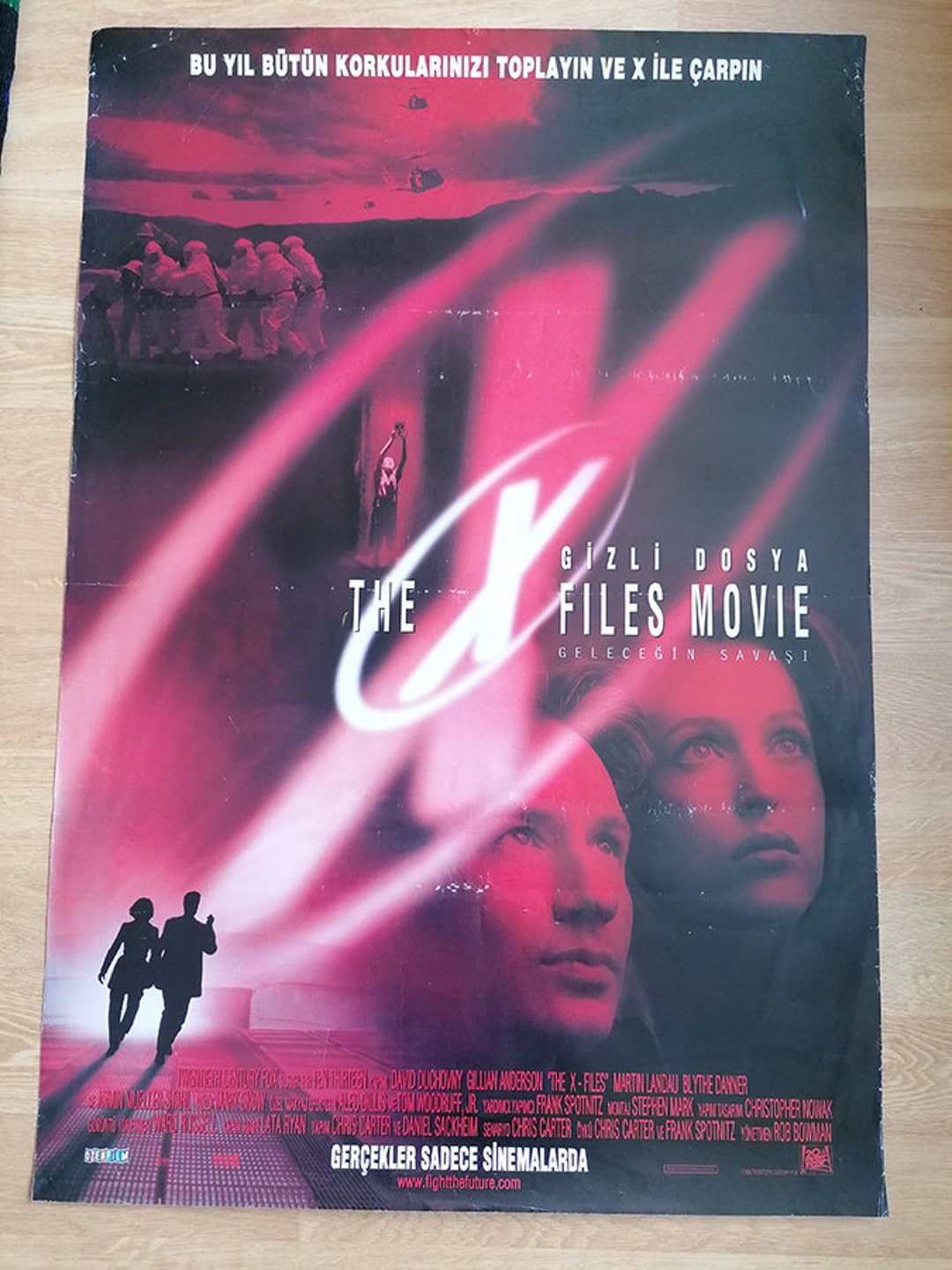 The X Files: Fight the Future Original Vintage Movie Cinema Turkish ...