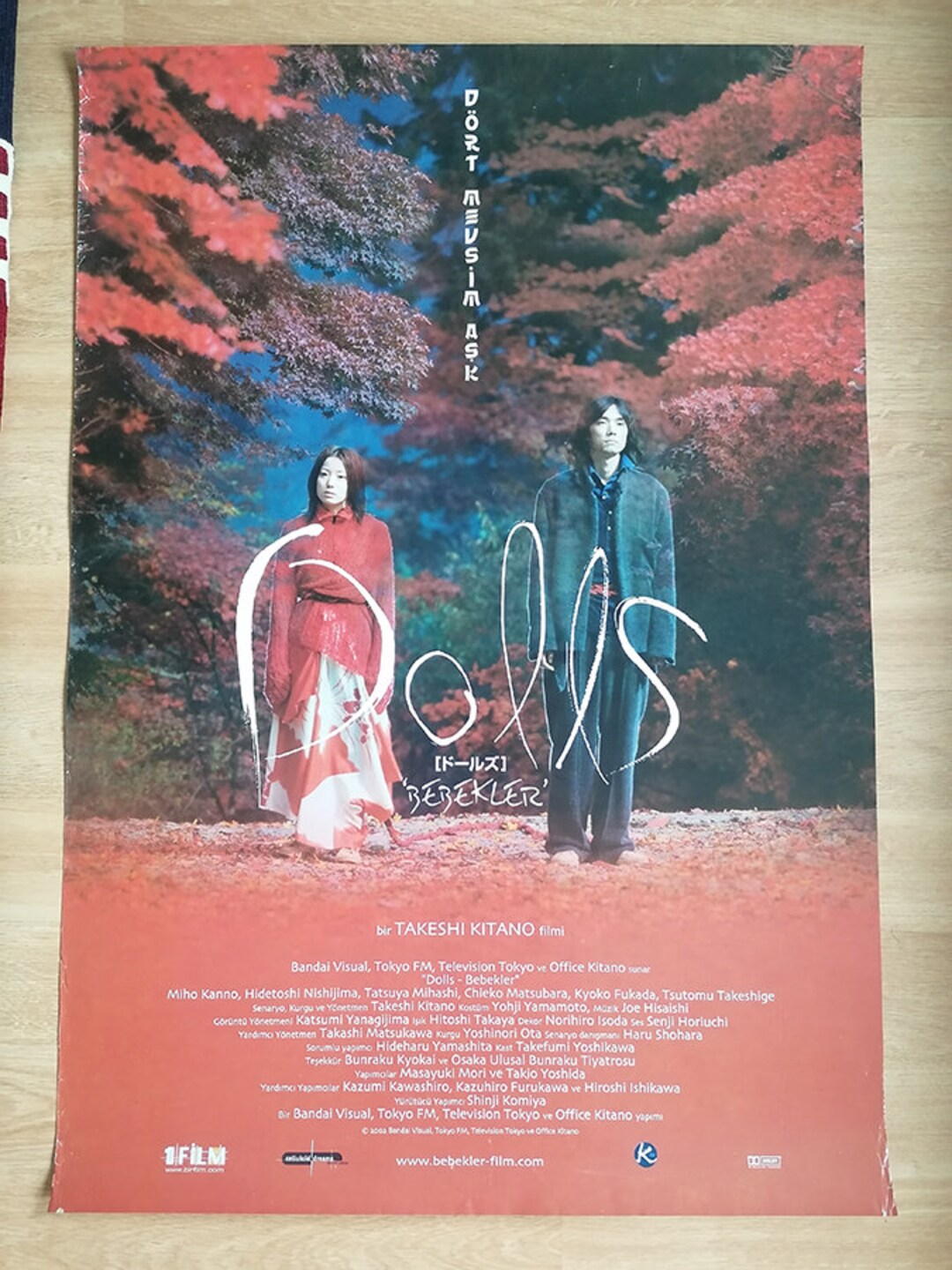 Dolls Original Vintage Movie Cinema Turkish Poster From 2002 Takeshi