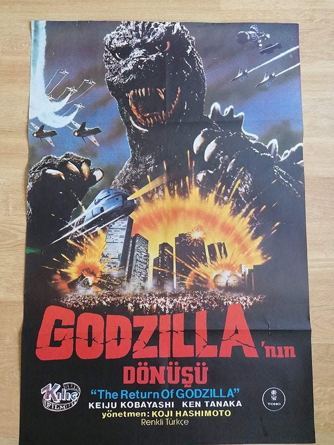 Return of the Godzilla Original Vintage Movie Cinema Turkish Poster