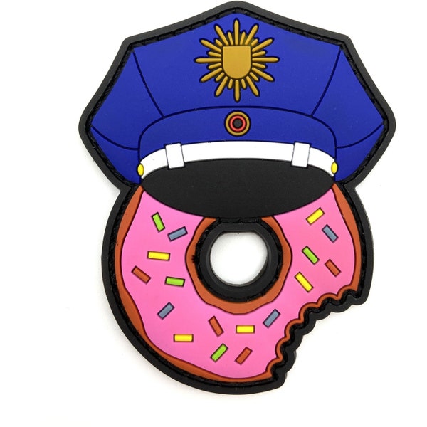 Polizei Donut Rubber Patch