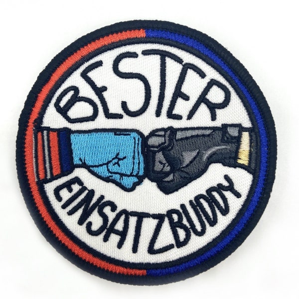 Rettung/Polizei Bester Einsatzbuddy Textil Patch