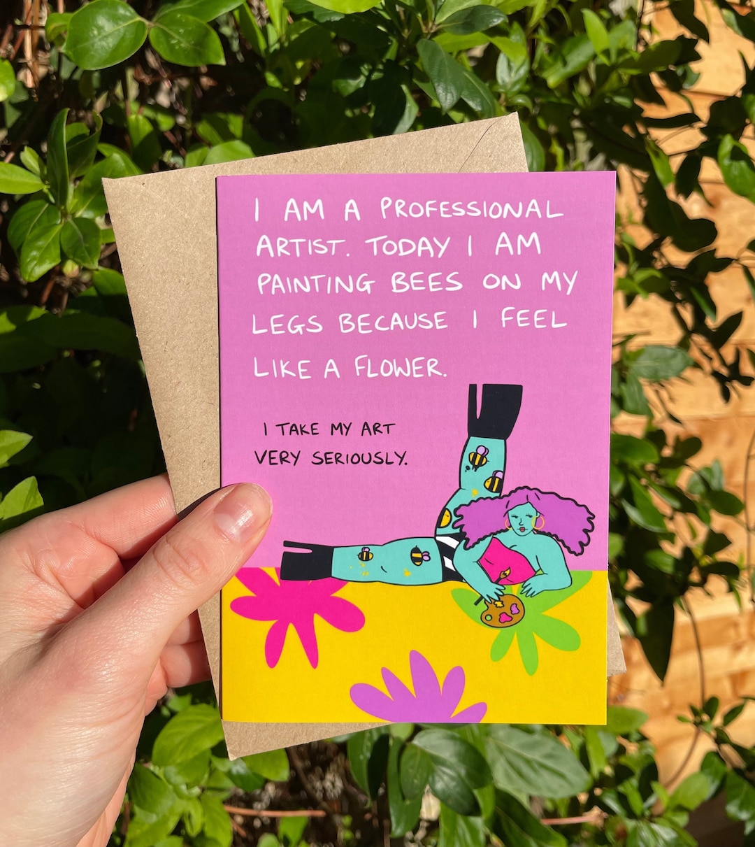 FUNNY ARTIST Card Badass Card Sassy Birthday Card Artist Card for ...
