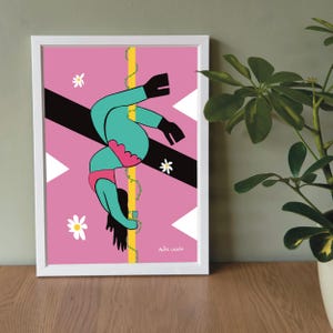 PRINTABLE POLE DANCE Art | Pole Dance Art, pole dancing art print, pole dance digital art, digital download