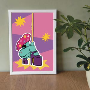 DIGITAL POLE DANCE art | Pole Dance Art, pole dancing art print, printable pole dance art, digital download