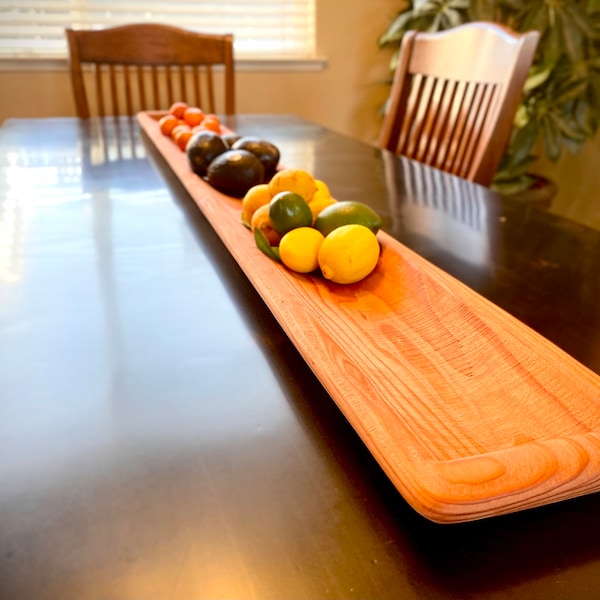 Extra Long Food Safe, Wood Dough Bowl, Charcuterie, Food Platter, Serving Tray,  Candle Holder 6ft
