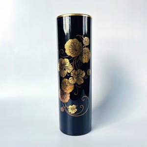 Kaiser Alka Kunst Koboltblå Vas Daniela Kollektion Guld Blommig Cylindervas 25 cm