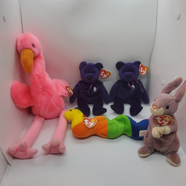 Ty Beanie Babies (4) and (1) Beanie Buddy With Tags Good Condition Choose One of Your Choice