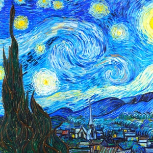 The Starry Night (1889) by Vincent Van Gogh