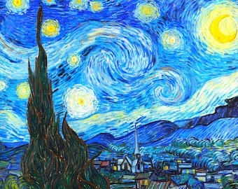 The Starry Night (1889) by Vincent Van Gogh