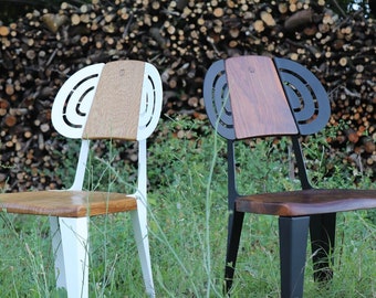 Sillas de comedor, Sillas de letras, sillas de mediados de siglo, Silla de escritorio, Sillas modernas danesas, Silla de madera escandinava, Nogal, Roble