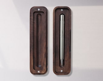 Estuche de bolígrafo de nogal, juego de bolígrafos de madera, regalo de Navidad, regalo para papá, regalo de graduación, regalo de médicos, juego de bolígrafos, accesorios, cajas de bolígrafos personalizadas