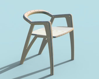 Plano de silla de madera contrachapada o maciza para mesa de comedor