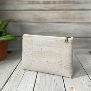 Korktäschchen, Reisebeutel, Schminktäschchen, Kork-Reisebeutel, Schminktasche, Snackbeutel, Geschenke für Frauen, Mädchengeschenk, Reißverschluss-Täschchen, Reißverschluss-Tasche