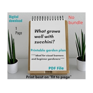 Zucchini-Companion Planting and Garden Layout