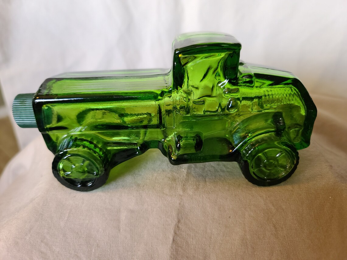 VINTAGE GREEN GLASS Avon Truck Bottle Avon Colonge Bottles Etsy