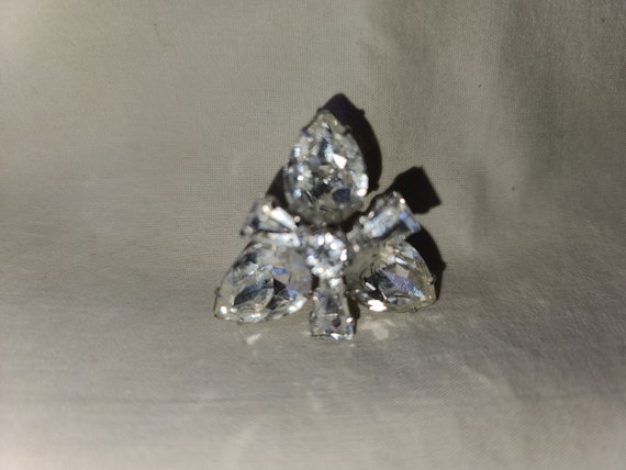 VINTAGE RHINESTONE BROOCH vintage large rhineston… - image 2