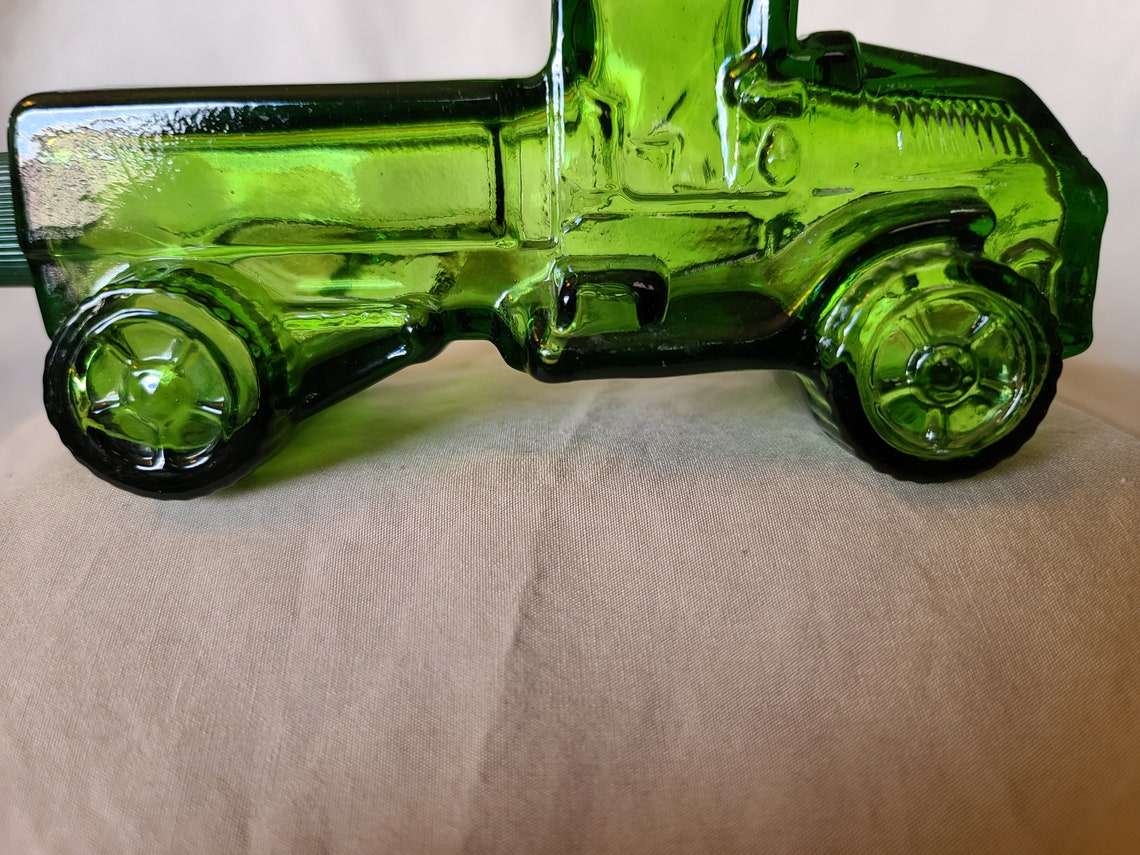 VINTAGE GREEN GLASS Avon Truck Bottle Avon Colonge Bottles Etsy