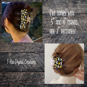 Orchid Hair Clip Design -3 sizes    Digital Design ONLY   * PLEASE read description before purchasing