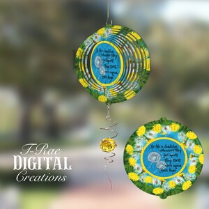 Dandelion Wind spinner   * PLEASE read description before purchasing