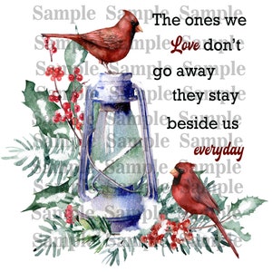 Cardinal snow lamp multi design   * PLEASE read description before purchasing