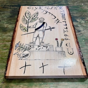 Symbols Employed by the Israelites from the Magical Books of Moses (6th and 7th) - Handpainted, Unique, One of a Kind
