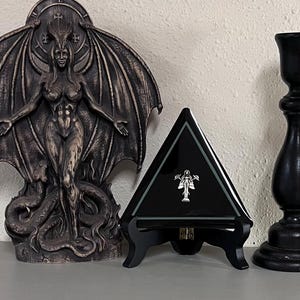 Altar Tile for Lilith (sage green) - Approximately 3.5 inches on each side - Handmade, one of a kind