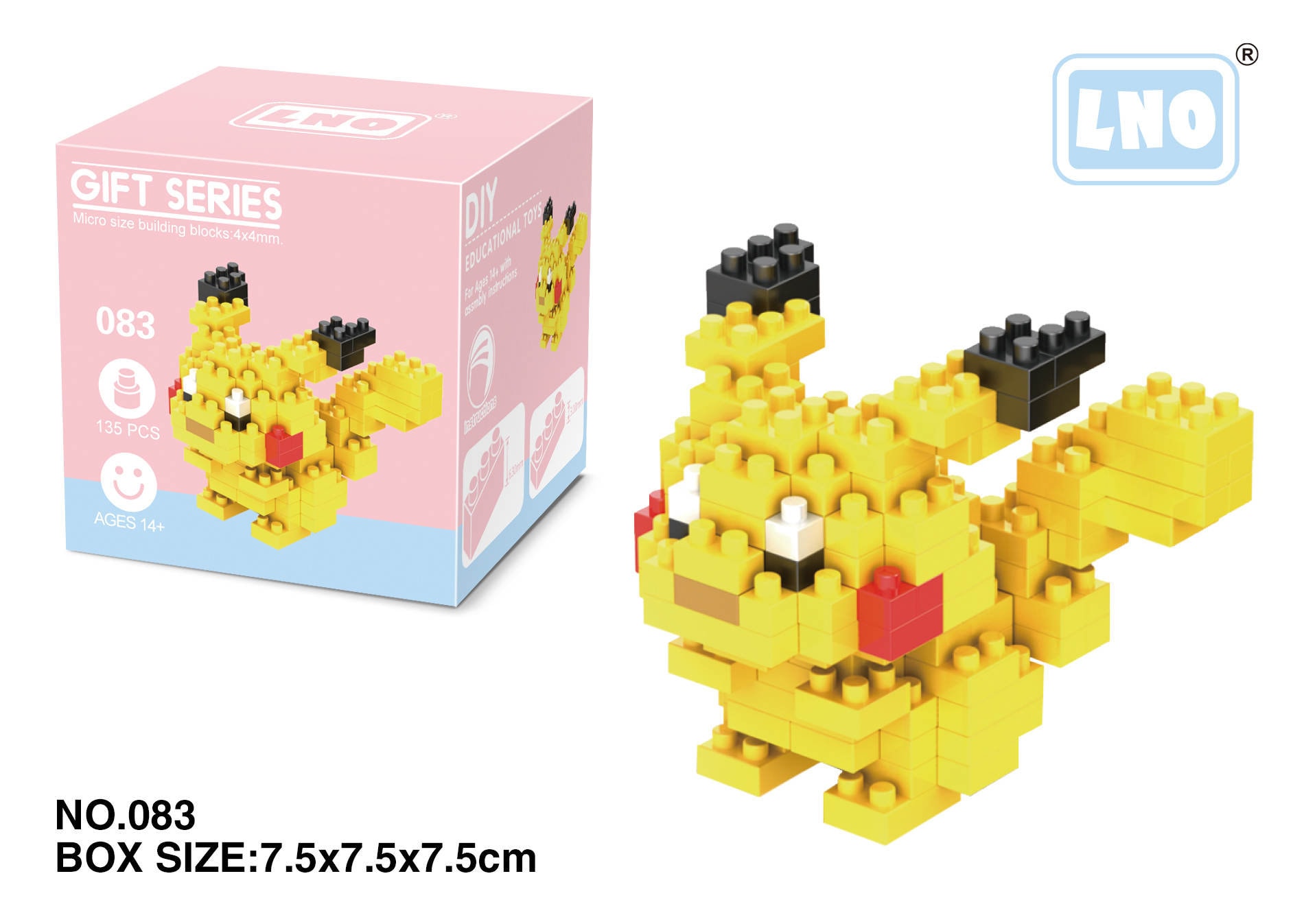 Nanoblock Serie Pokémon Pikachu y Más Mini Micro Bloques de Construcción  Edad 12
