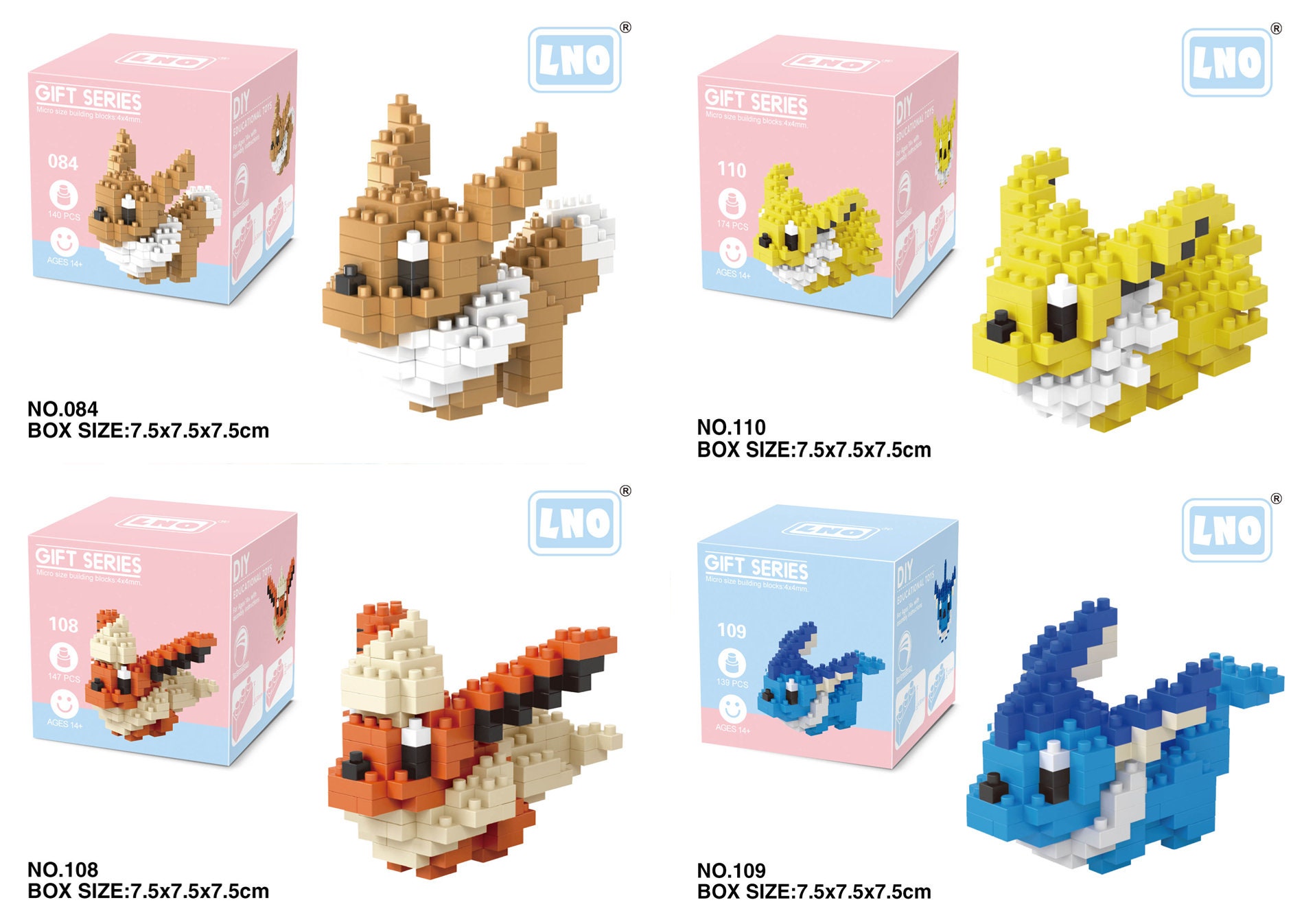 Nanoblock Serie Pokémon Pikachu y Más Mini Micro Bloques de Construcción  Edad 12