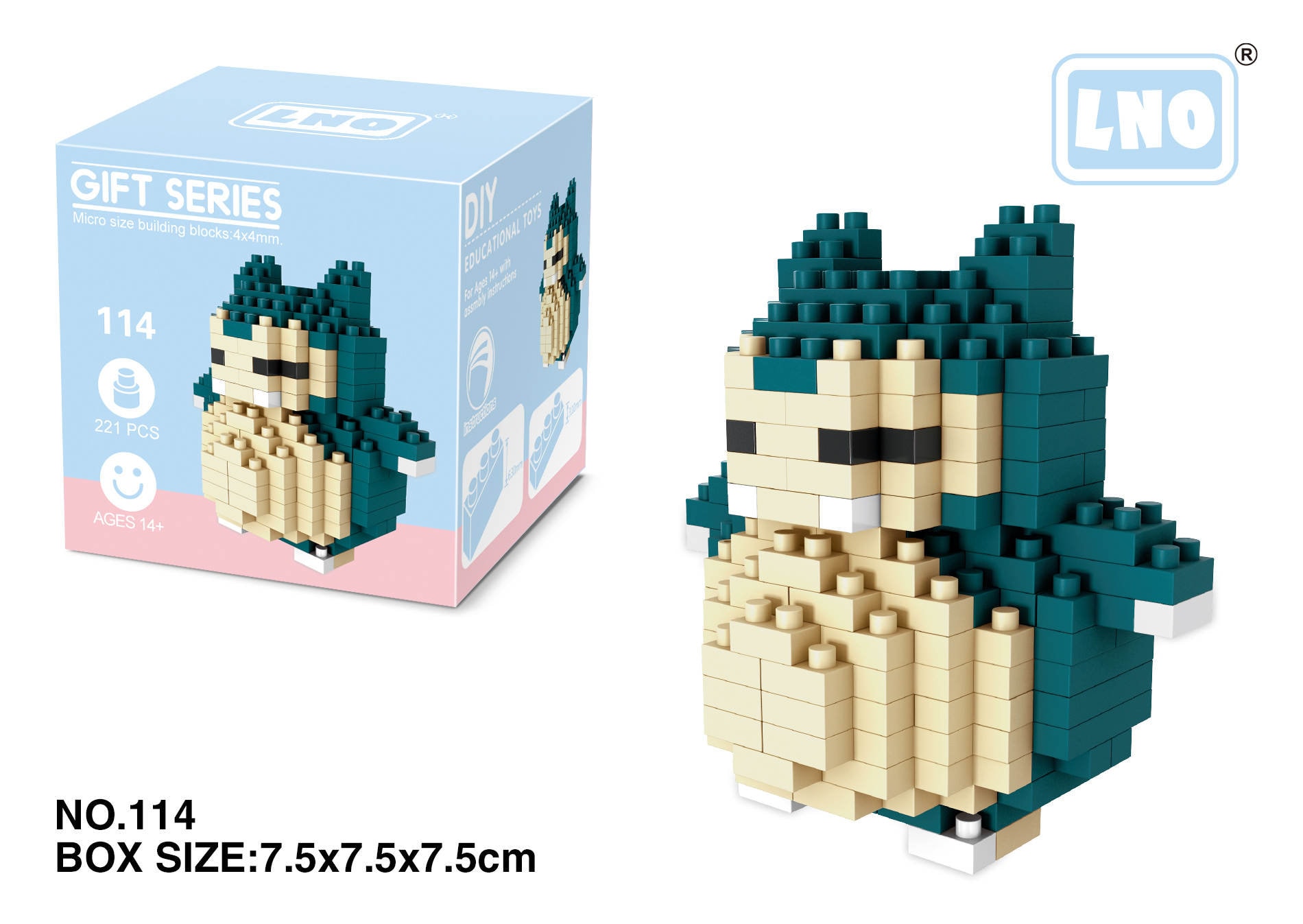 Pokemon Building Blocks, Bricks Anime Figure