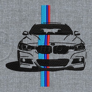 M3 car - Machine embroidery design pattern – 3 sizes