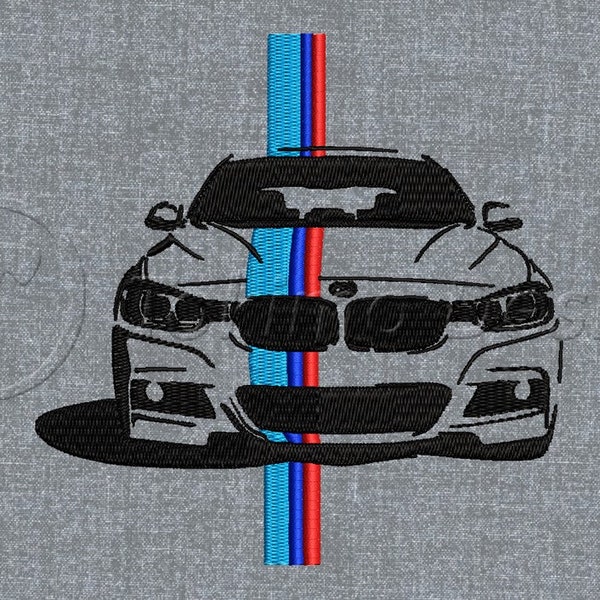 M3 car - Machine embroidery design pattern – 3 sizes