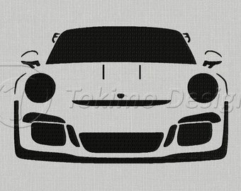 911 car - Machine embroidery design pattern