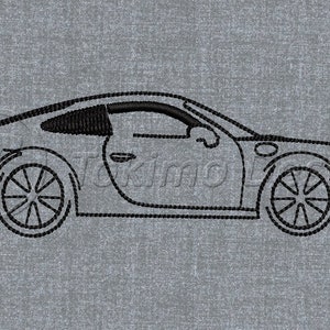 911 Carrera S - Machine embroidery pattern – 4 sizes