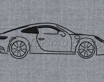 911 Carrera S - Machine embroidery pattern – 4 sizes