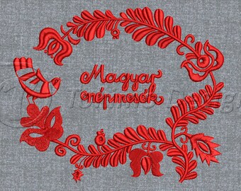 Magyar nepmesek - hungarian folk tale - Machine embroidery pattern – 3 sizes