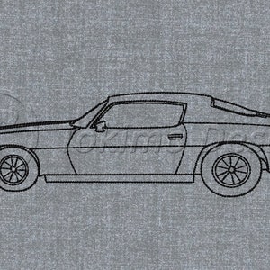 Camaro Z28 car  - Machine embroidery pattern 3 sizes