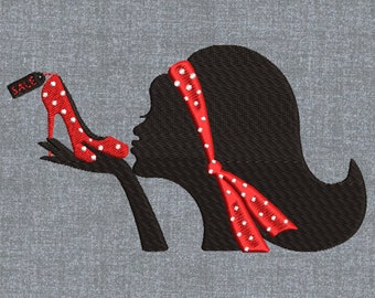 Shoose love - Machine embroidery design pattern – 3 sizes