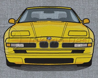 850 car - Machine embroidery pattern – 3 sizes