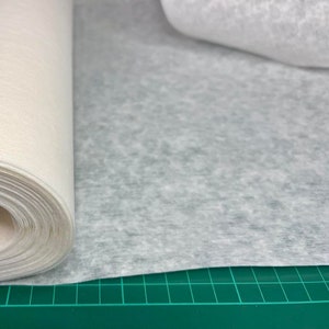 Madeira machine embroidery stabiliser, tear-away, - Light 60g - 30cm wide, 10-20-50-100m length.