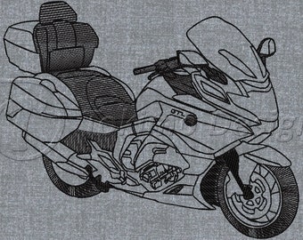 1600 GTL motor2  - Machine embroidery pattern 4 sizes