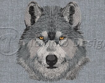 Wolf - Machine embroidery pattern - for TAJIMA (DST) only