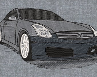 Infiniti car - Machine embroidery design – 4 sizes