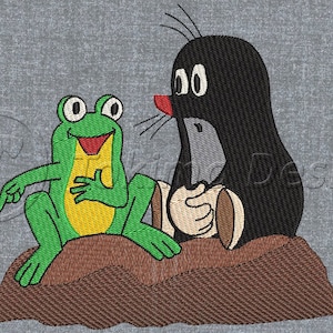 The little Mole (Krtek / Krteček)3 - Machine embroidery design – 3 sizes