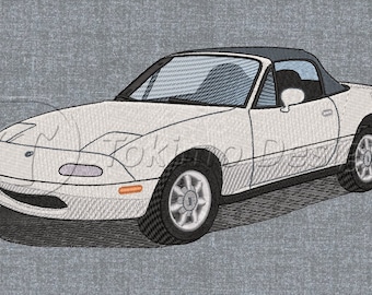 MX5 car #2 - Machine embroidery design pattern – 4 sizes