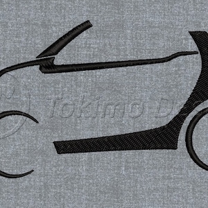 May include: Black silhouette of a small car with a convertible top. The car is facing the right side and has a rounded shape.