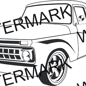 Ford F100 Truck SVG