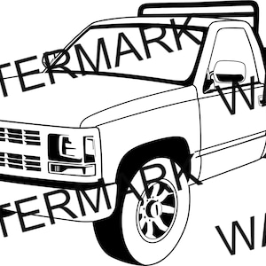 Chevy Utility Truck SVG